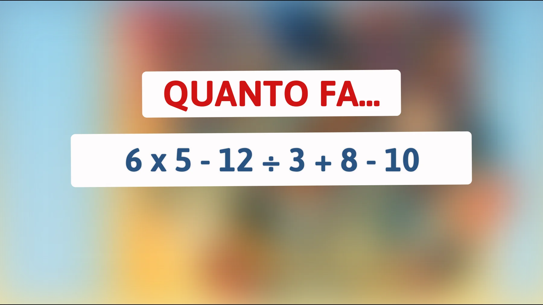 Sei davvero un genio? Risolvi questo enigma matematico e scopri se questo indovinello è alla tua portata!"