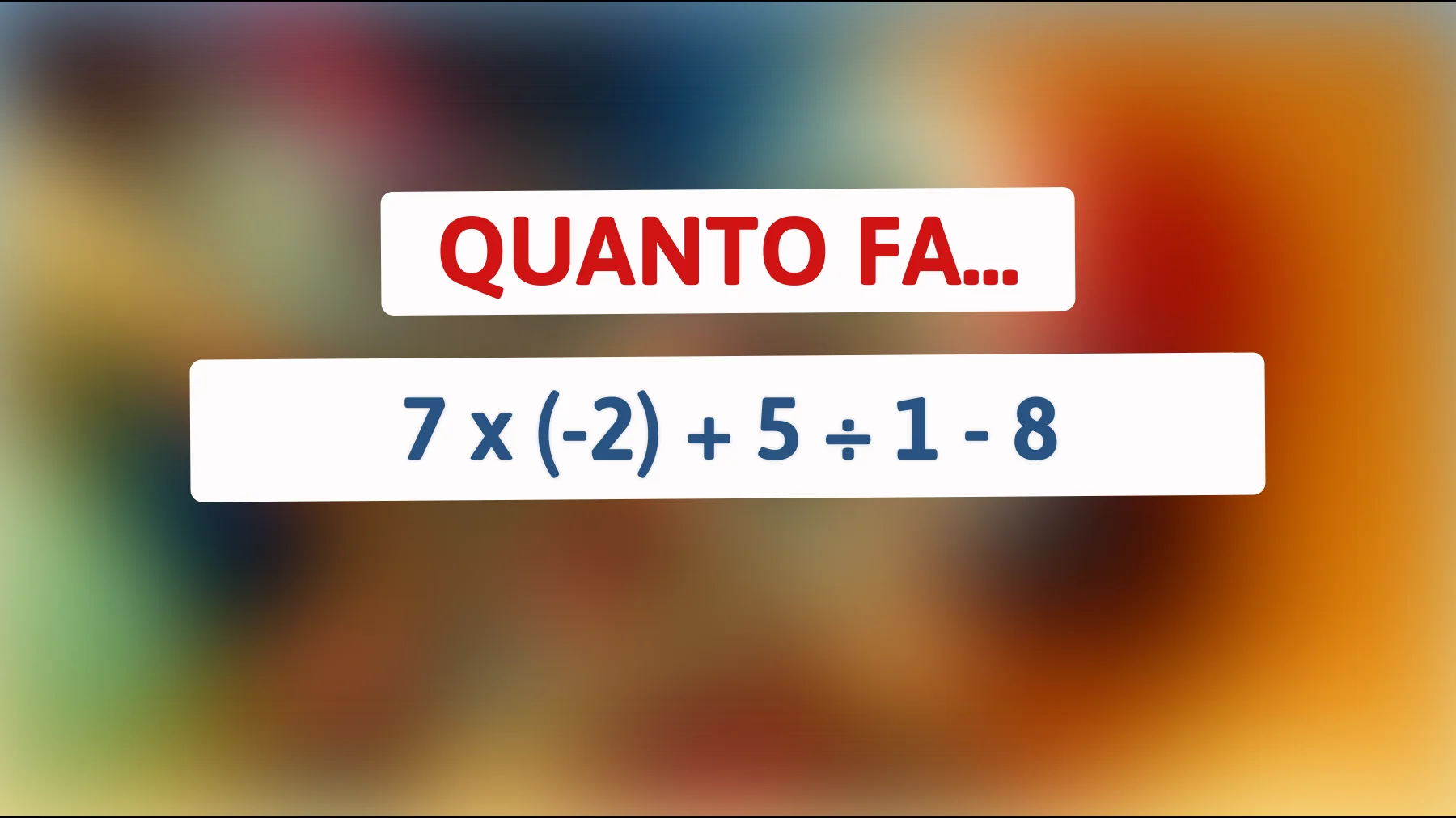 Sfida logica: solo il 1% può risolvere questo enigma matematico in meno di 10 secondi! Ci riesci?"