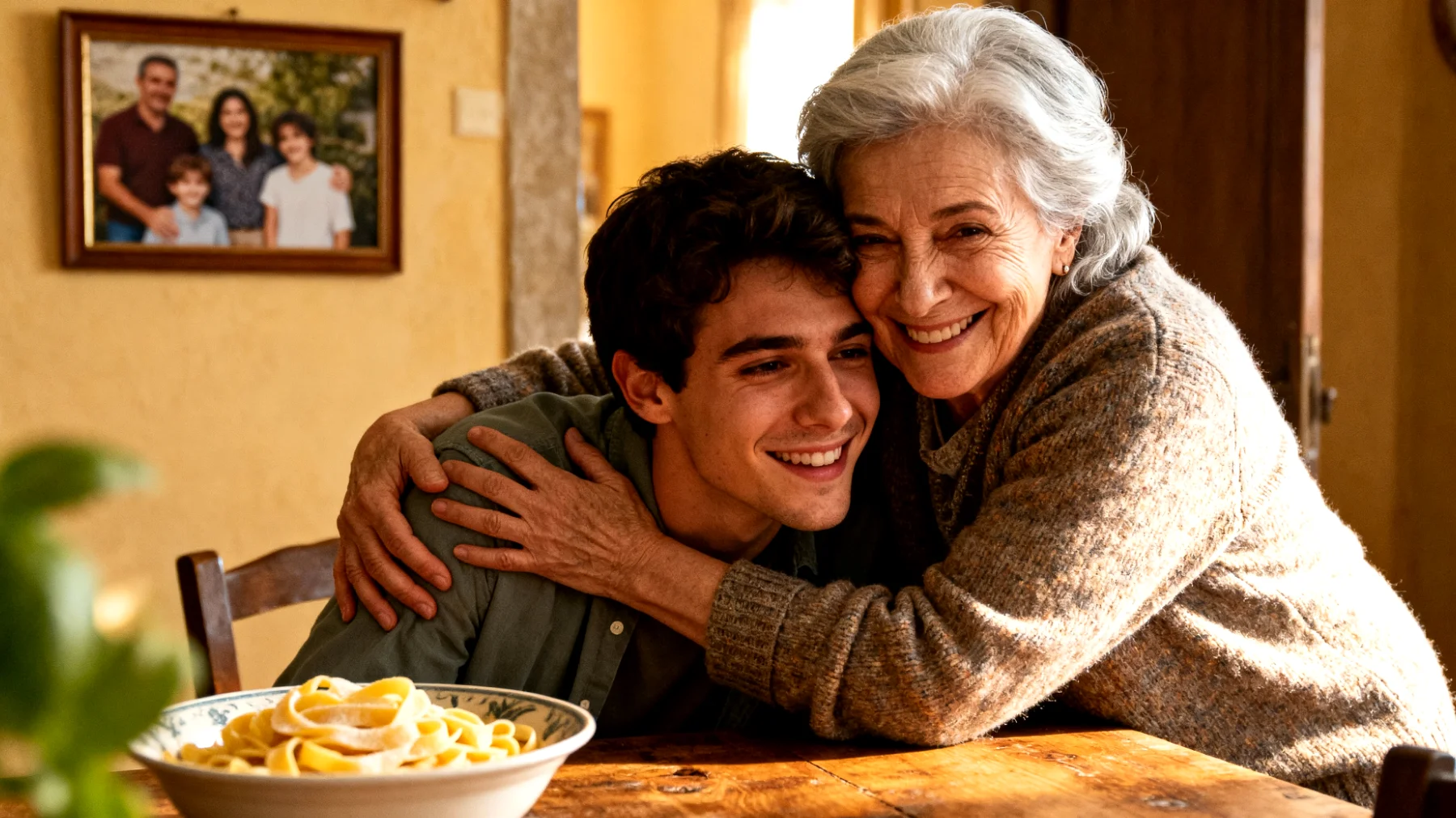 Nonna che fatica a mantenere un ruolo educativo equilibrato con i nipoti giovani adulti, tendendo a giustificare sempre i loro comportamenti e a evitare qualsiasi confronto che possa creare tensione, rischiando di minare la loro capacità di affrontare responsabilità e conseguenze"